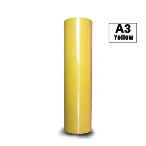 1 Лист 1" x 40"/30 см x 100 см Гибкий ПУ ПВХ теплопередача виниловая пленка железо на гибкой высокой эластичности HTV фильм - Цвет: yellow