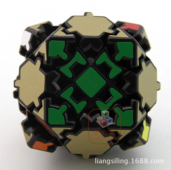 [Blue gear Tetrakaidecahedron Кубик Рубика черно-белый с рисунком] LL Шестерня Abnormity Cube 14 поверхность тела Шестерня Рубика Cub