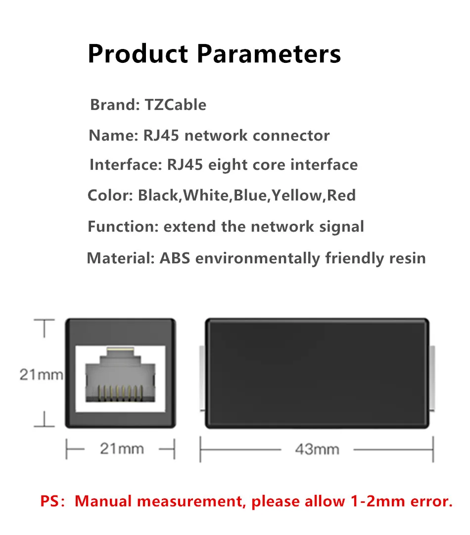 RJ45 разъемы Cat7 сетевой экранированный адаптер RJ45 муфта гнездовая вилка Ethernet кабель разветвитель LAN разъем передачи головы