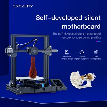 

3D Printer Creality 3D Kit Updated Ender-3 V2 Self-Developed Silent Mainboard Smart Filament Sensor Resume Printing/From RUSSIAN