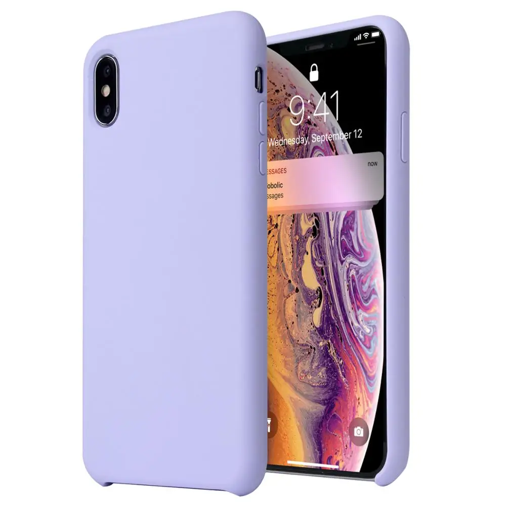 Оригинальный силиконовый чехол для iPhone XR X XS Max Apple 7 8 Plus 6 6S чехлы 11 Pro задняя крышка