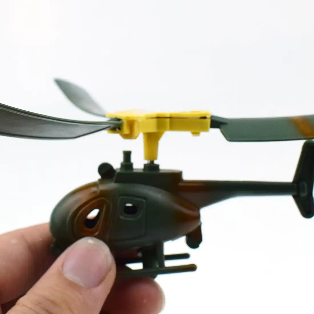 toy helicopter on a wire