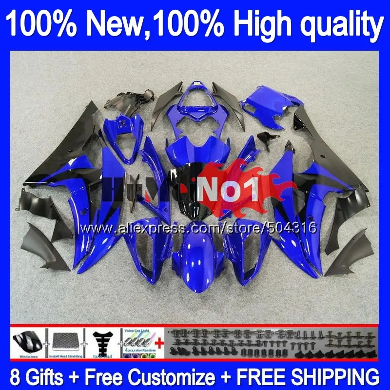 YZF600 для YAMAHA YZF-R6 YZF-600 YZF 600 R 6 цвет: черный, синий 37MC. 64 YZF R6 YZFR6 2008 2009 2010 2011 2012 08 09 10 11 12 обтекатель