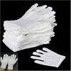 24 pairs of white cotton gloves, labor protection etiquette work driving, cotton non-slip cloth gloves, wear-resistant ► Photo 2/5