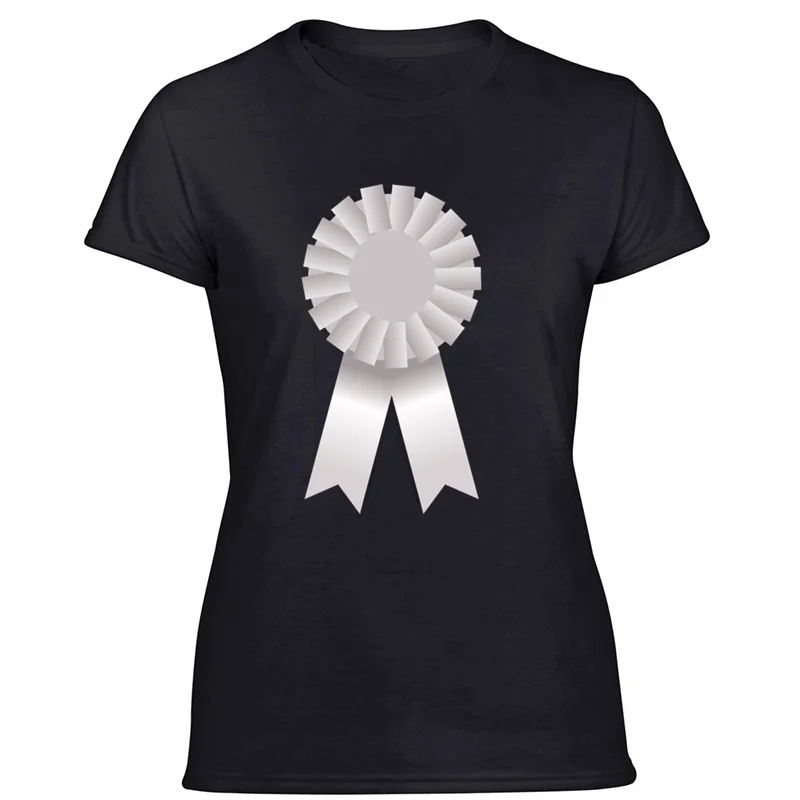 Women-Black Новинка, Классическая футболка whiteribbon,, армейский зеленый, Kawaii, Мужская футболка, короткий рукав, вырез лодочкой, высокое качество - Цвет: Women-Black