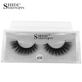 

1 Pairs Eyelash 3D Mink Hair Eyelashes Cruelty free Lashes Handmade Reusable Natural Eyelashes Popular False Lashes Makeup 36#