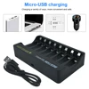 8slots led Smart battery charger for 1.5v lithium li-ion aa aaa rechargeable battery lithium battery 1.5v aa aaa ► Photo 2/6