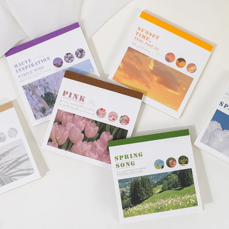 50 Sheets Aesthetic Washi Sticker Book Set 5