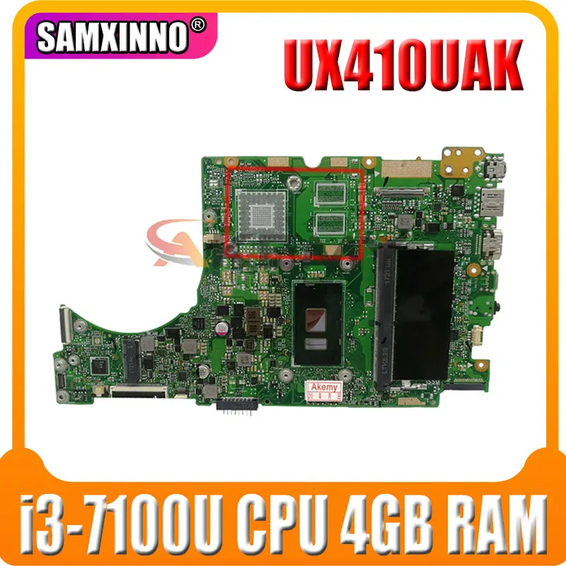Akemy UX410UAK материнская плата для ноутбука ASUS UX410UQ UX410UQK UX410UV UX410U RX410U лаптоп с i3-7100U