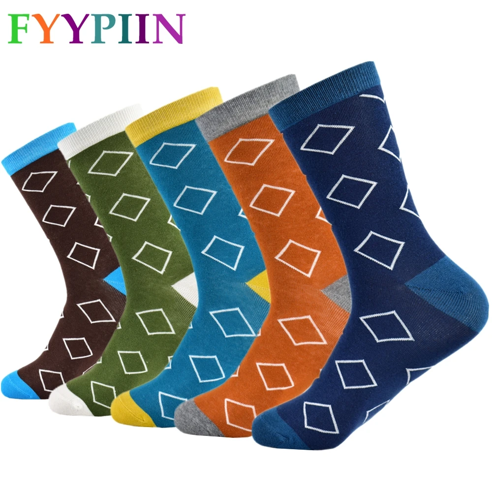 Casual Special Offer Standard Mens Socks 2019 Men Socks In The Diamond
