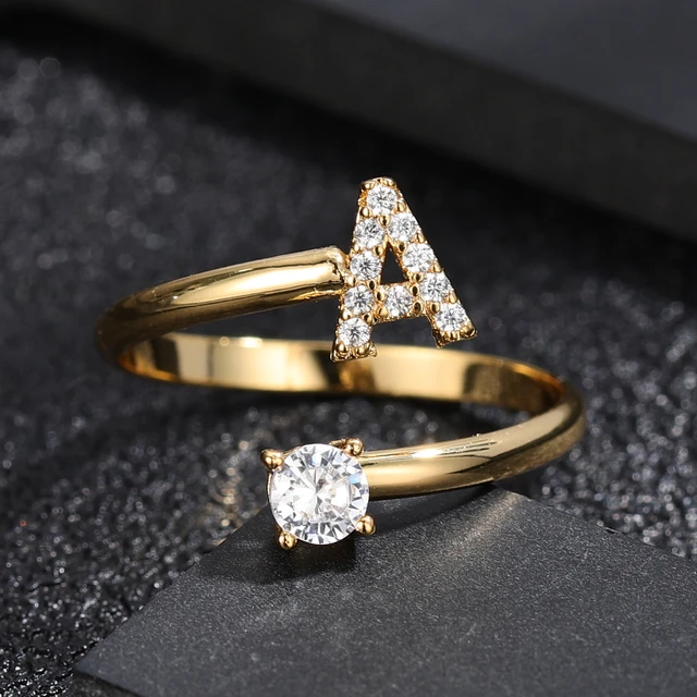 Alphabets rings | Latest gold ring designs, Gold jewelry fashion, Gold rings  fashion