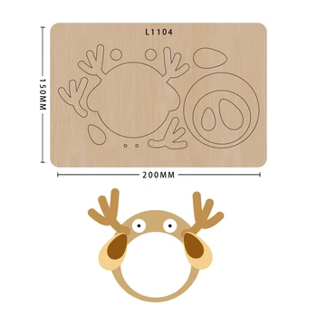 

Christmas Wooden die Scrapbooking Cutting DiesHand-made mold Making Decor Supplies Dies Template Suitable for big shot machines