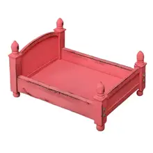 Детская маленькая фотография кровать фотостудия реквизит для фотосъемки новорожденных Маленькая кроватка из дерева для маленьких мальчиков и девочек