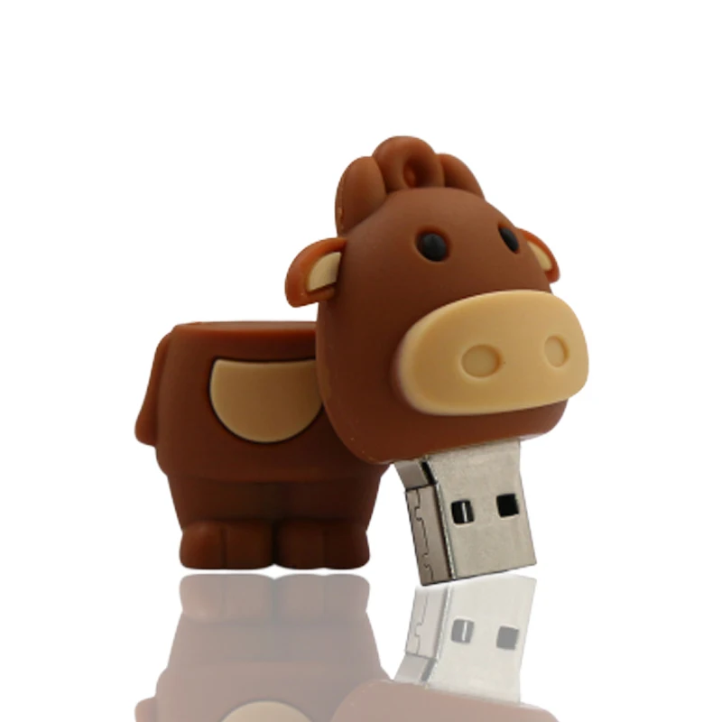 Usb флеш накопитель с животными 128 ГБ 64 32 16 8 4 Гб карта памяти usb моделью зодиака|USB