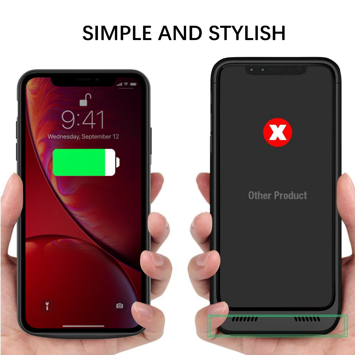 Чехол для зарядного устройства для iPhone Xr, чехол для аккумулятора с аудио 6000 мАч, внешний аккумулятор, чехол для зарядки s, внешний резервный внешний аккумулятор, чехол