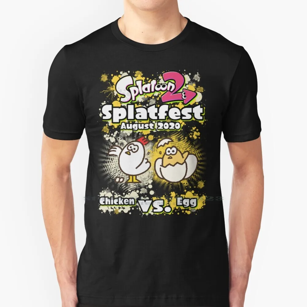 Splatfest 2 Redo Team Chicken Vs Egg T Shirt Cotton 6Xl Splatfest Us America Chicken Egg Tuorlo Splatoon