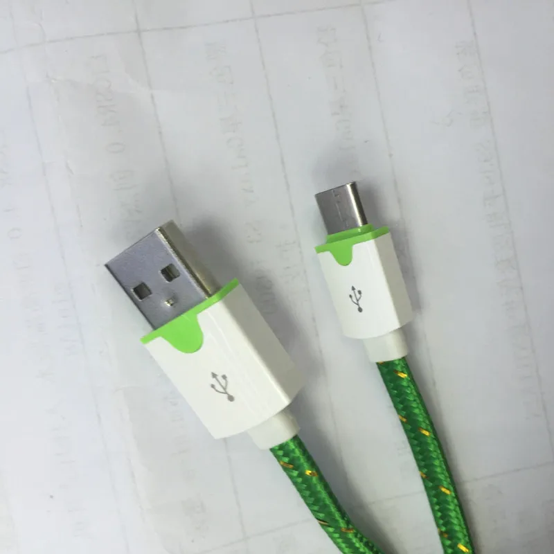 USB кабель с нейлоновой оплеткой типа c USB кабель длиной 1 м для синхронизации данных USB Зарядное устройство кабель для всех телефон, планшет на OC android USB кабели для телефонов