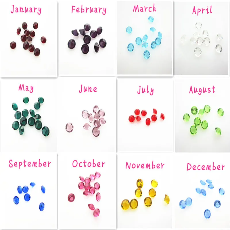 mix birthstone crystal