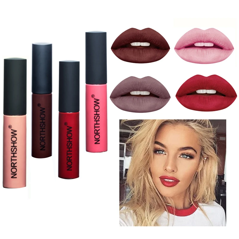 Матовая жидкая помада долговечный блеск для губ бархатная глазурь перламутровая