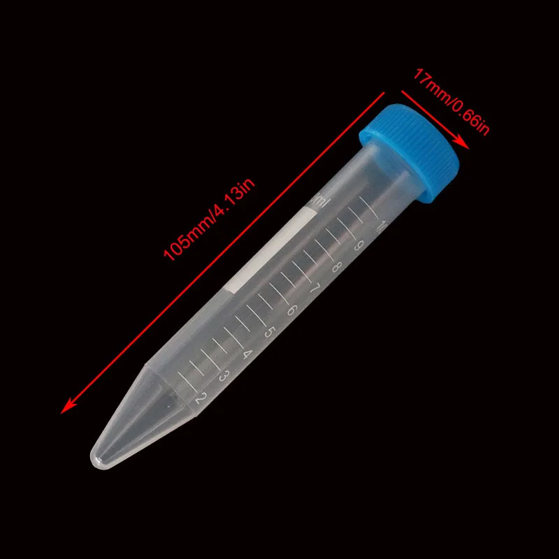 Screw Cap Plastic Bottles 10ML Transparent Tubes Samples Frozen Export Storage Containers Radiation Experiment Centrifuge Tubes