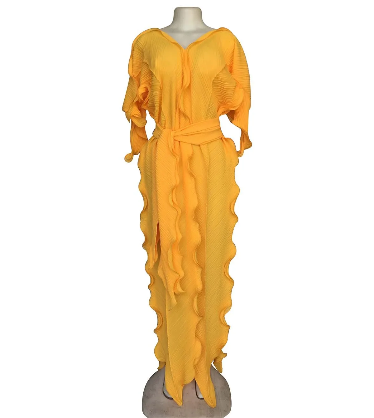 Африканский дизайн Базен с длинным рукавом Дашики платье для леди офис Макси платье Сексуальная v Шея Туника халат femme шифоновое платье