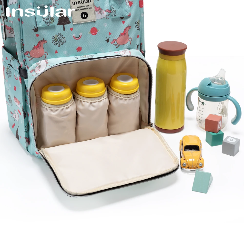 Insular Baby Diaper Mom Mummy Bags Maternal Stroller Bag Nappy Backpack Maternity Organizer Travel Hanging For Baby Care 4
