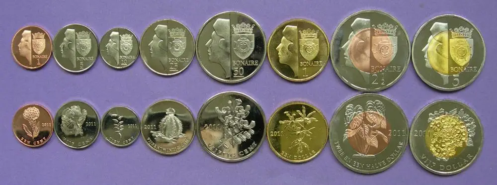 Бонайре 8 шт./компл. 2011 год завод Edition оригинальной монеты не распространяются
