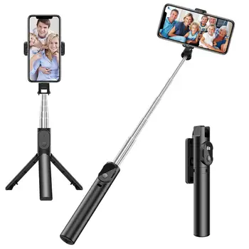 

Foldable Bluetooth Selfie Stick Phone Tripod stand Handphone Live Holder Camera Self Timer for iPhone Huawei IOS Android