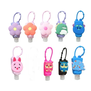 

Funny Fruit Animal Silicone Mini Hand Sanitizer Holder Travel Portable Safe Gel Holder Hangable Liquid Soap Dispenser Containers