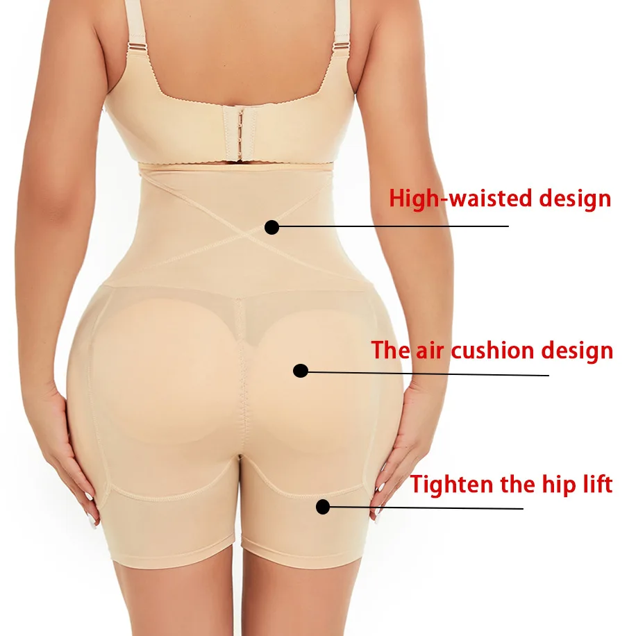 Women Hip Pads Fake Ass Butt Lifter Booties Enhancer Booty Lifter Thigh  Trimmer High Waist Trainer Shapewear Body Tummy Shaper