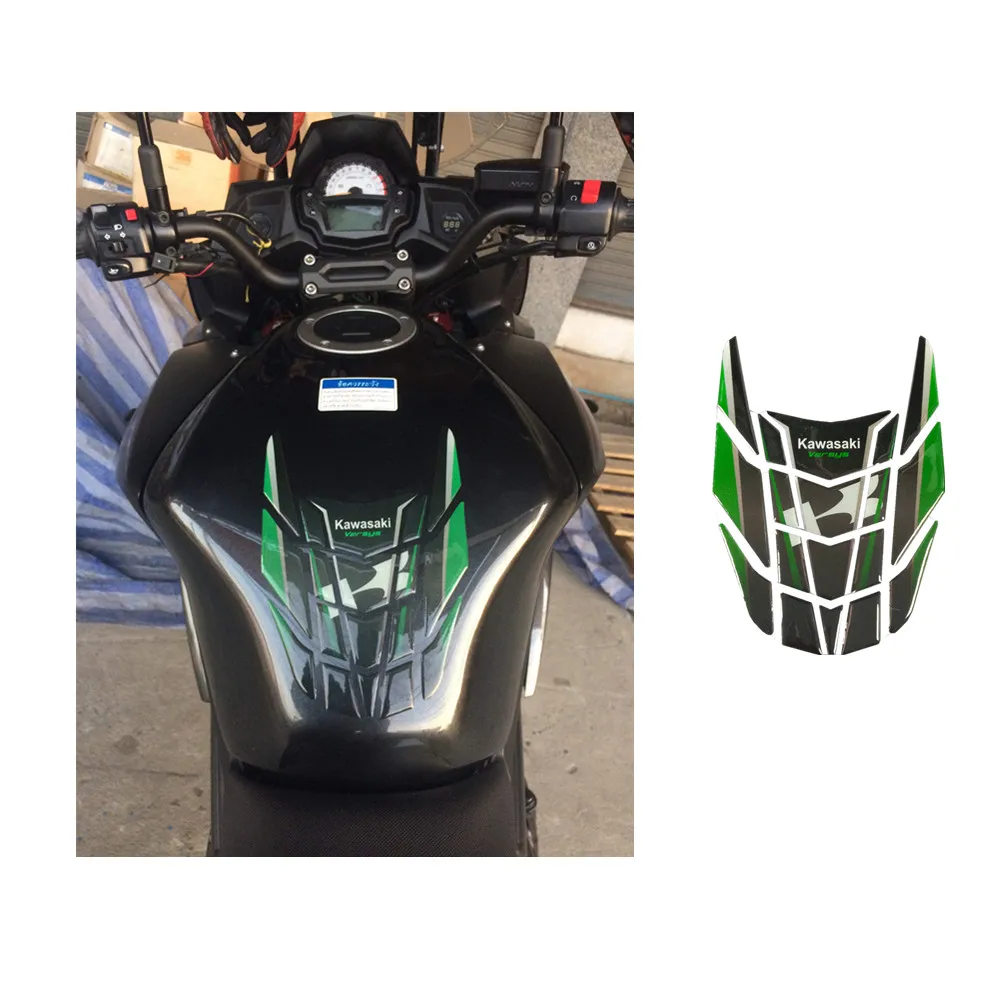 Мотоцикл для Kawasaki versys650 versys 650 300x приподнятый топливный бак накладка наклейка 3D Светоотражающая наклейка DIY Аппликация крышка бака