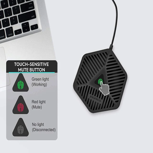 Usb Conference Microphone, Omnidirectional Microfone, Condenser Mic, Desktop Micro for PC, Computer, Laptop Recording 2