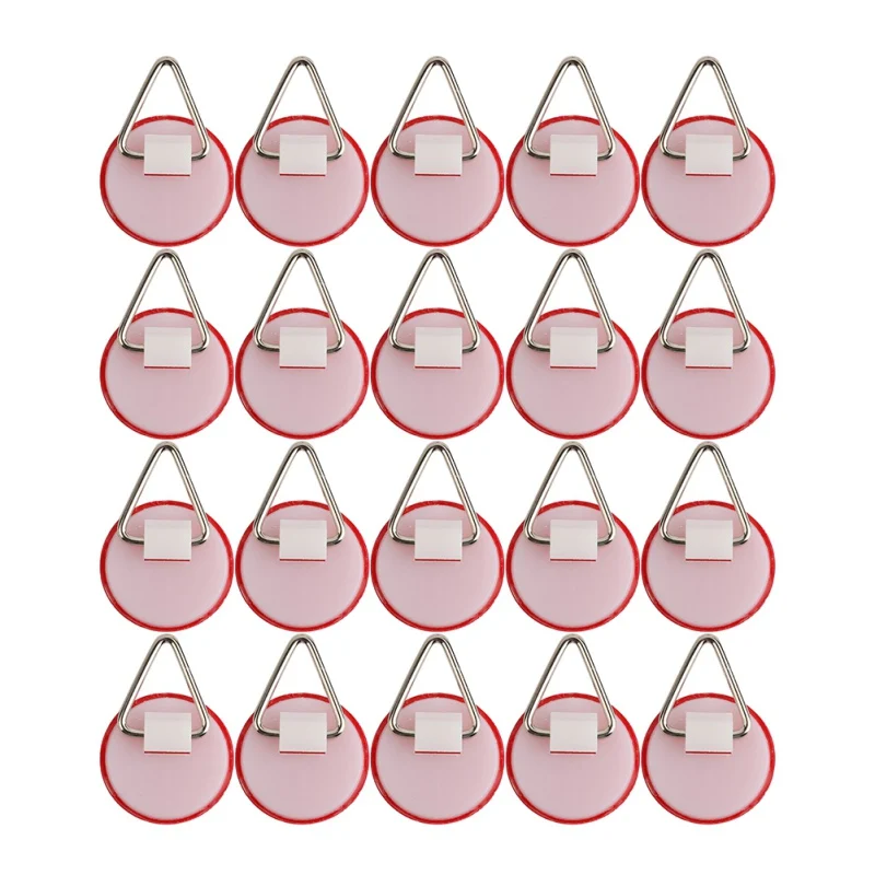 20 piezas pequeño redondo Invisible plato gancho conjunto portátil auto-adhesivo titular de placa Simple decoración para el hogar para pared colgantes para artículos #