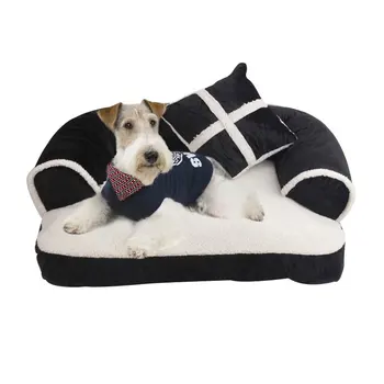 

Pet Dog bed Warm comfortable winter Luxury Dog Sofa With Pillow Detachable Wash Dog bed mat