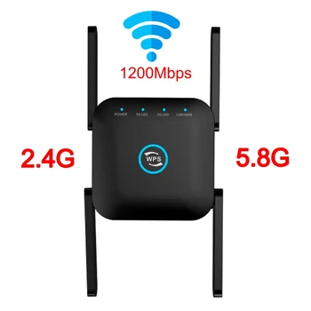 

5 Ghz WiFi Repeater Wireless Wifi Extender 1200Mbps Wi-Fi Amplifier 802.11N Long Range Wi fi Signal Booster 2.4G Wifi Repiter