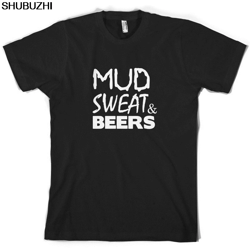 Mud Sweat & Beers Мужская футболка Lad Funny RugbyER shubuzhi с надписью коротким рукавом популярные
