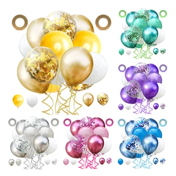 

Metallic Chrome Balloons Birthday Party Decoration Adult Wedding Balloon Helium Champagne Balloons Baby Shower Event Party