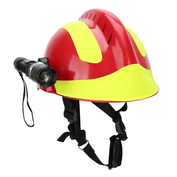 

Rescue Safety Helmets Anti-Impact Fire Fighter Protection Hard Hat with Headlamp and Goggles Safety Cap