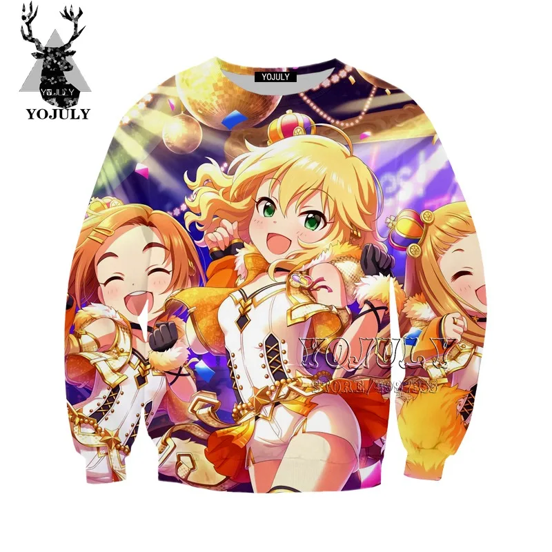 YOJULY Idol Master/Детская толстовка с 3D изображением Золушки для девочек; модная детская одежда для маленьких мальчиков и девочек-подростков в стиле хип-хоп; SW113 - Цвет: 4
