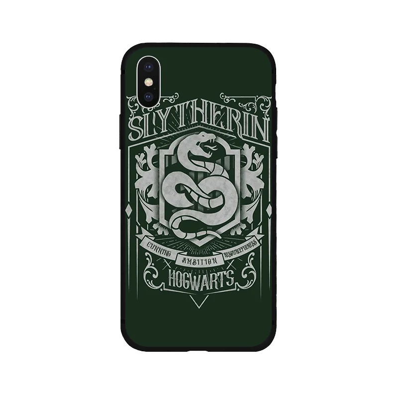 Magic school Gryffindor мягкий силиконовый черный чехол для телефона iPhone11 pro 5 5S se 6 6s 7 8 plus X Xs XR max - Цвет: 1832