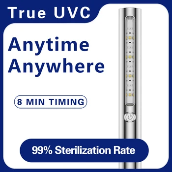 

LED UV Disinfection Lamp Wand Ultraviolet Sterilizer Portable Rechargeable UV Germicidal Lamp Handheld Sterilizer Light Stick