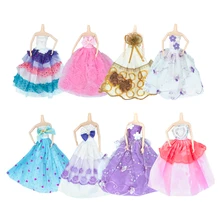 Longue robe de soirée à la main robe de mode magnifique poupée vêtements enfants jouets accessoires pour Barbie cadeau d'anniversaire