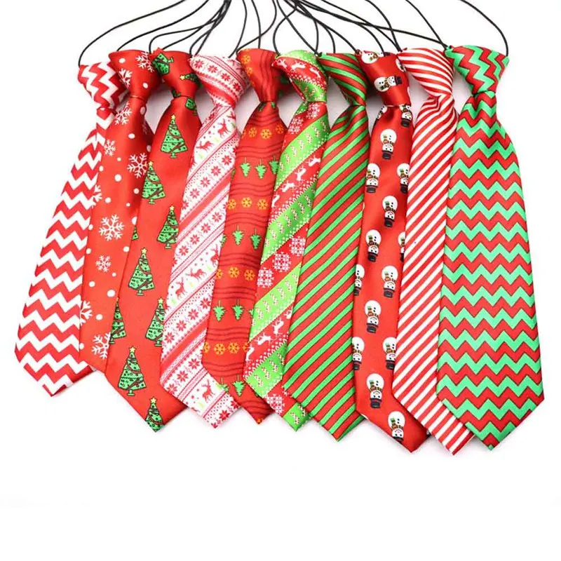 

10 Colors Pet Tie Adjustable Pet Neckties For Small Medium Large Dogs Cat Dog Bow Tie Collar Dog Accessories Christmas Decor