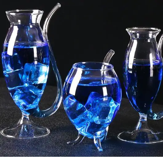 Red Wine Glass Vodka Shot Cup New Arrival Whiskey Glassware Drinking Tube Mug Sucking For Barware