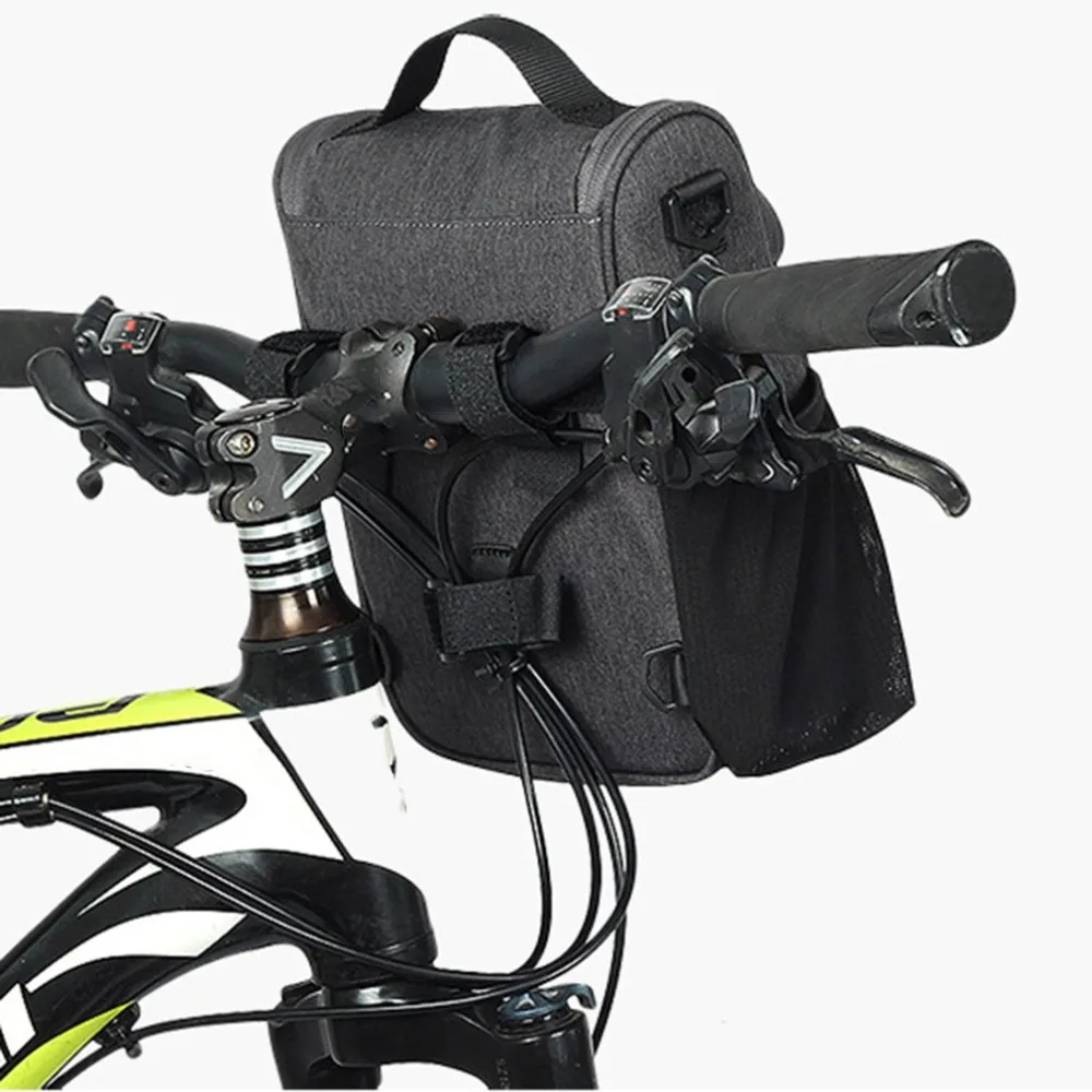 Передняя сумка для велосипеда RHINOWALK, Большая вместительная многофункциональная сумка с передней головкой, складная велосипедная электрическая Автомобильная сумка, непромокаемая крышка