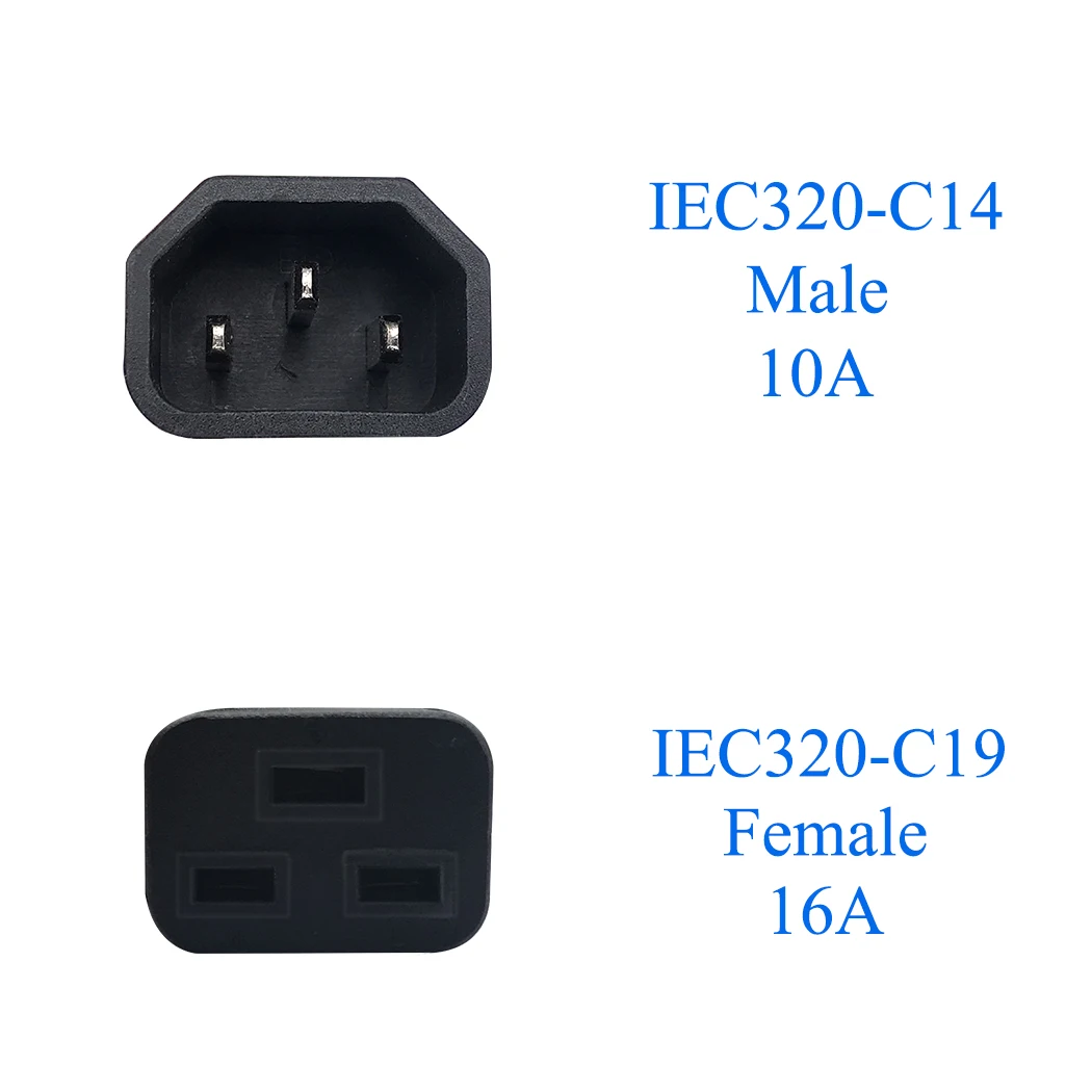 JORINDO IEC320 C14-C19 AC  ڵ, C19 16A -C14 10A ޽   ̺, 1.8M/5.9FT