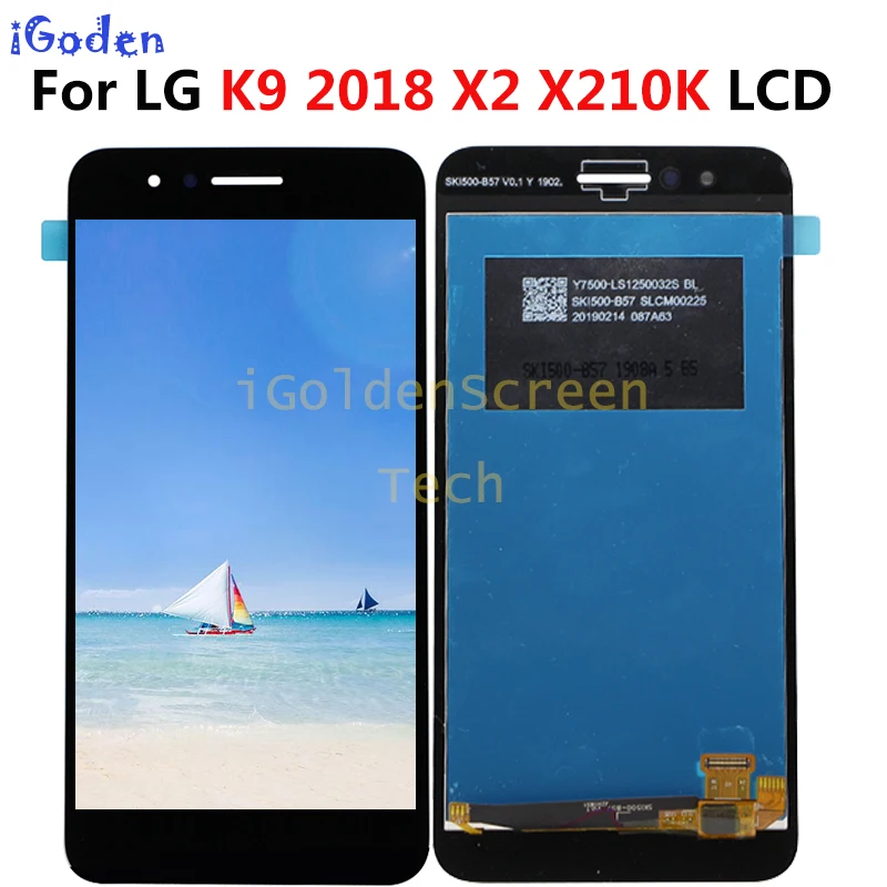 5 0 ''Новый для LG LMX210MA Aristo LTE/K9 2018 LMX210EMW LMX210NMW LMX210EM Полный ЖК-дисплей + сенсорный