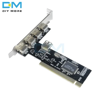 

New High Speed 480Mbps 5 Port USB 2.0 PCI Hub Card Control Controller Adapter Module USB 2.0 1.0 compliant
