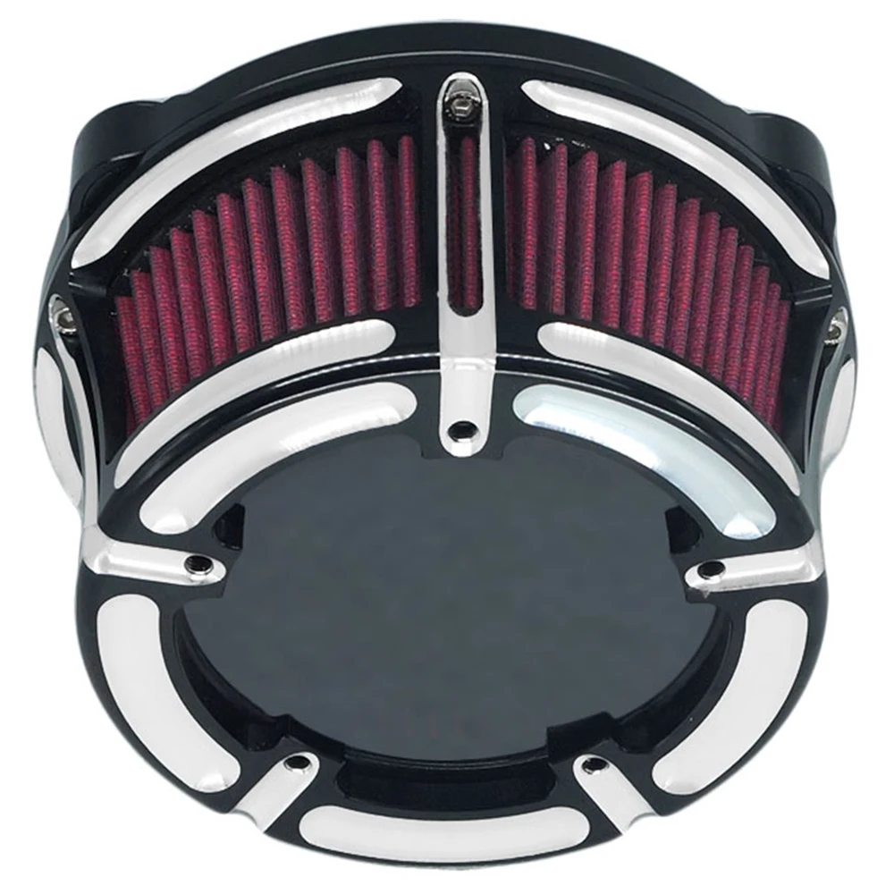 Clear Air Cleaner Filter Kit Contrast for Harley XL Sportster 883 1200 Softail Dyna Touring Big-Twin Twin Cam FLT FLST FXDLS M8