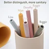 Custom Hight Super Soft Training Nontoxic Drinking Straw Cleaners Organic Detachable Sensory Sippy Silicone Tumbler Silicone Cup 2